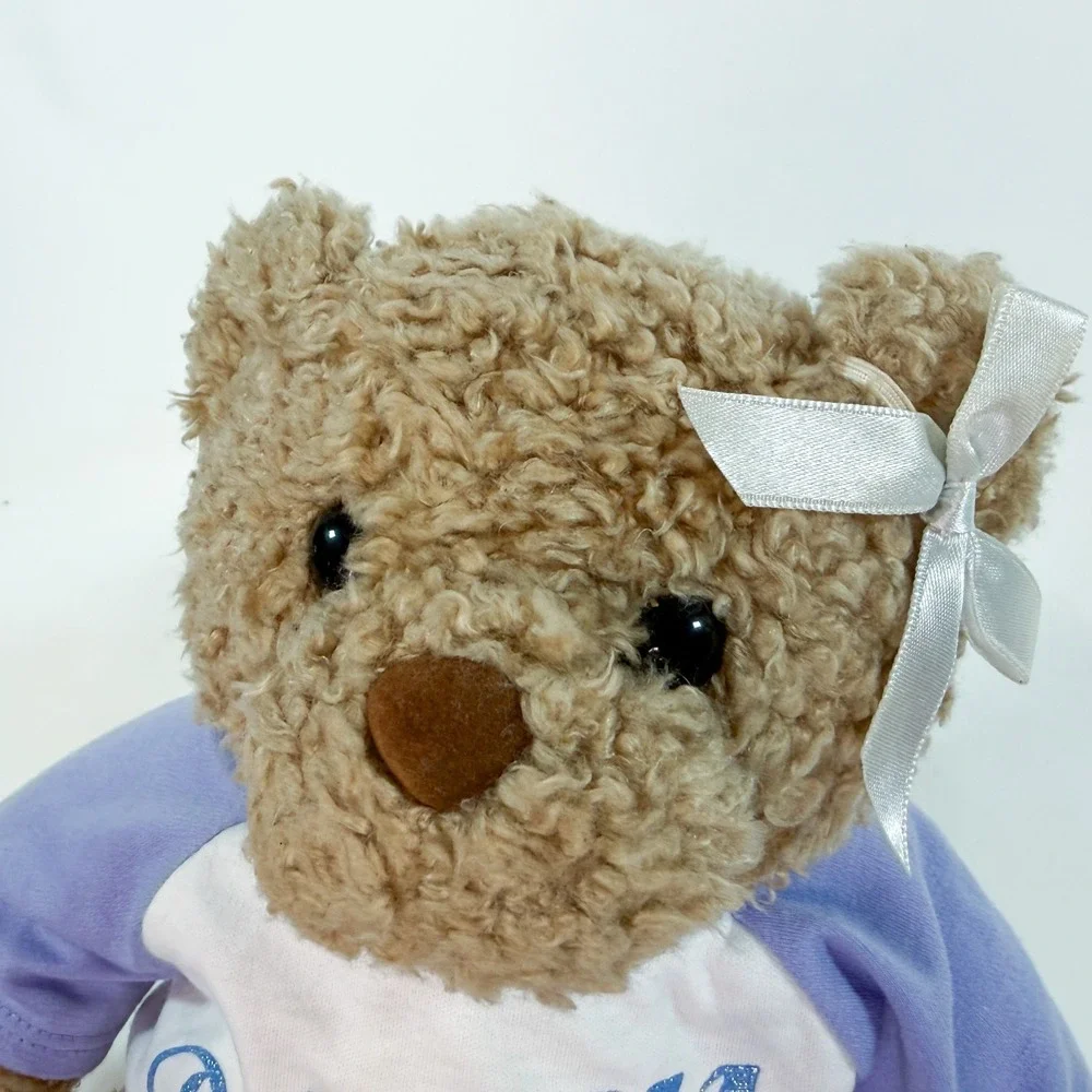 Vintage Build-A-Bear Tan Teddy Plush w/ Sparkling Princess Shirt & Bow -‎ 2002